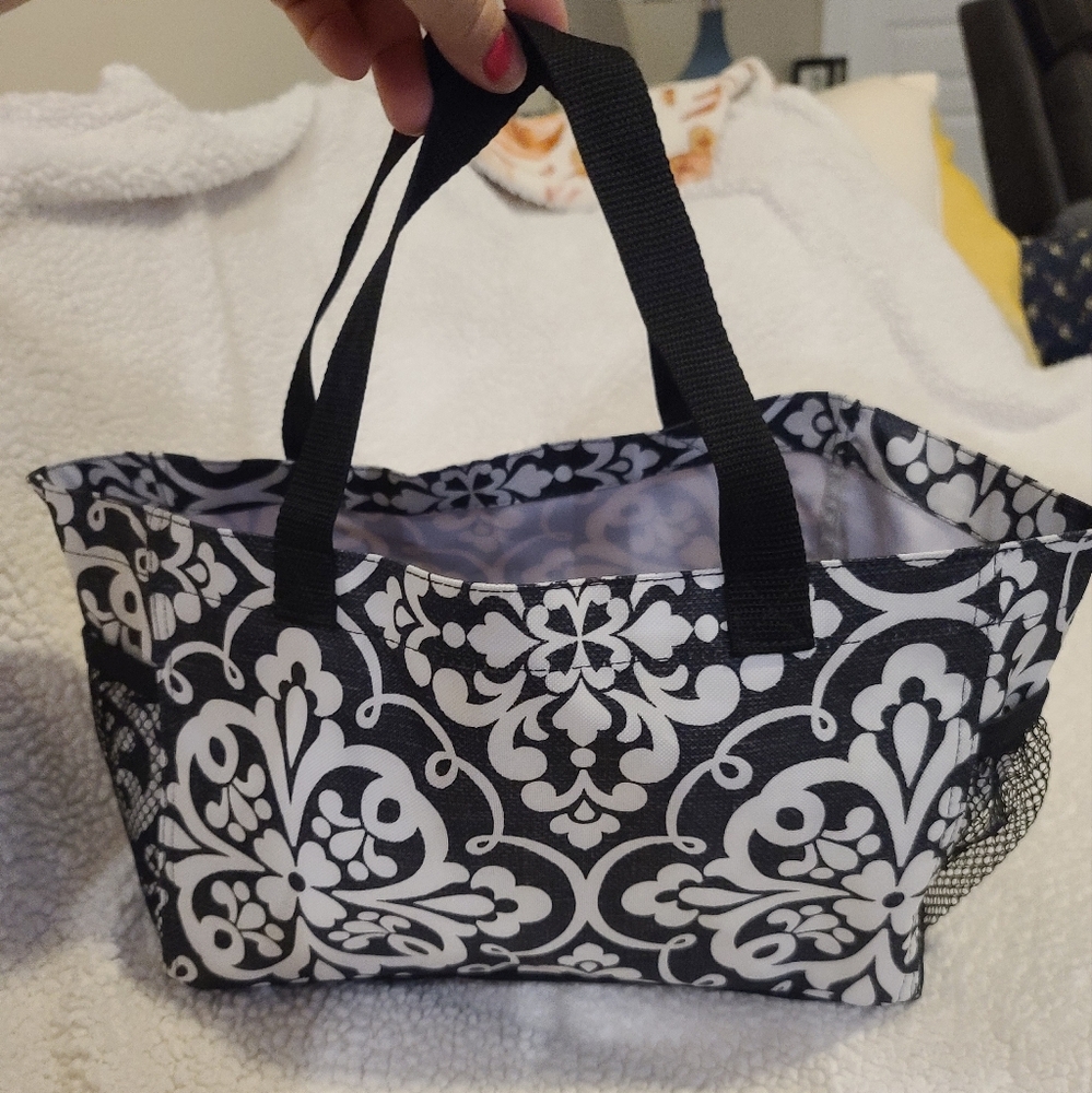 Stylish Black and White Tote Bag